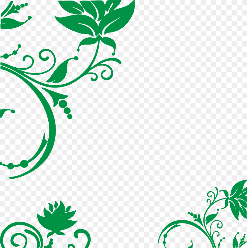 Floral Swirls Decoration Clipart, Art, Floral Design, Graphics, Green Png