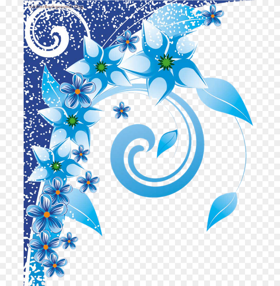 Floral Swirls Photoshop Background Blue Flower Background Design, Art, Floral Design, Graphics, Pattern Free Png Download