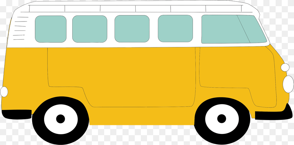 Floral Volkswagen Camper Without Flowers Icons, Bus, Caravan, Minibus, Transportation Png Image