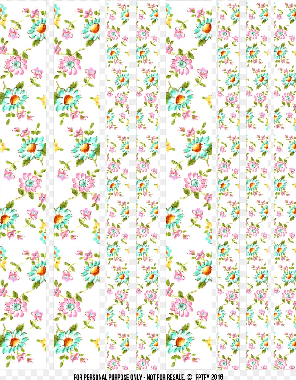Floral Washi Tape, Pattern, Home Decor Png Image