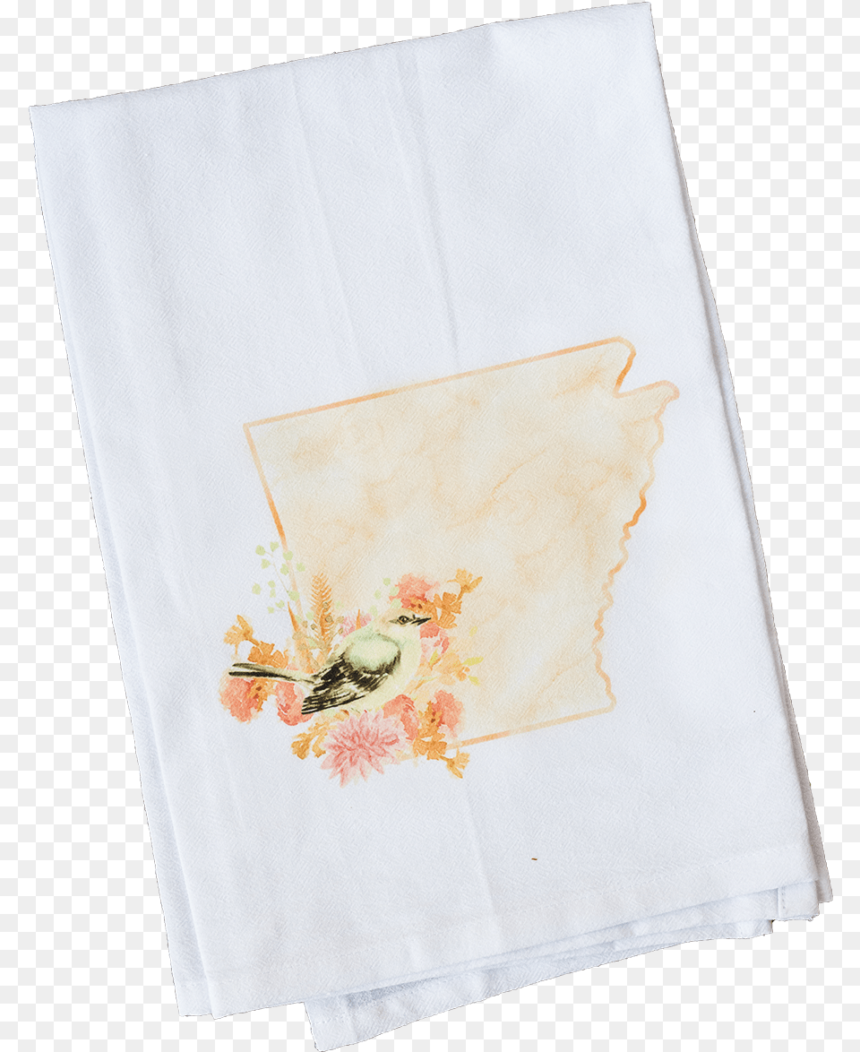 Floral Watercolor State Stitch, Animal, Bird, Napkin, Stain Free Png Download