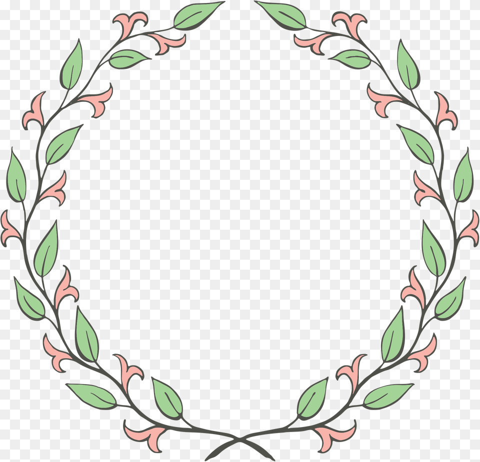 Floral Wreath Clip Art Oh So Nifty Vintage Graphics, Pattern, Floral Design, Oval, Green Free Png Download