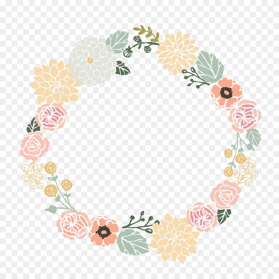 Floral Wreath Flower Wreath Background, Art, Pattern, Graphics, Floral Design Free Transparent Png