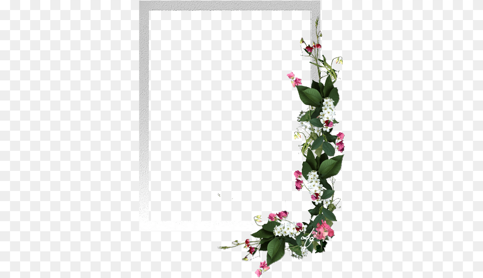 Floral Wreath Flowers Moldura Fundo Transparente, Art, Pattern, Graphics, Plant Free Transparent Png
