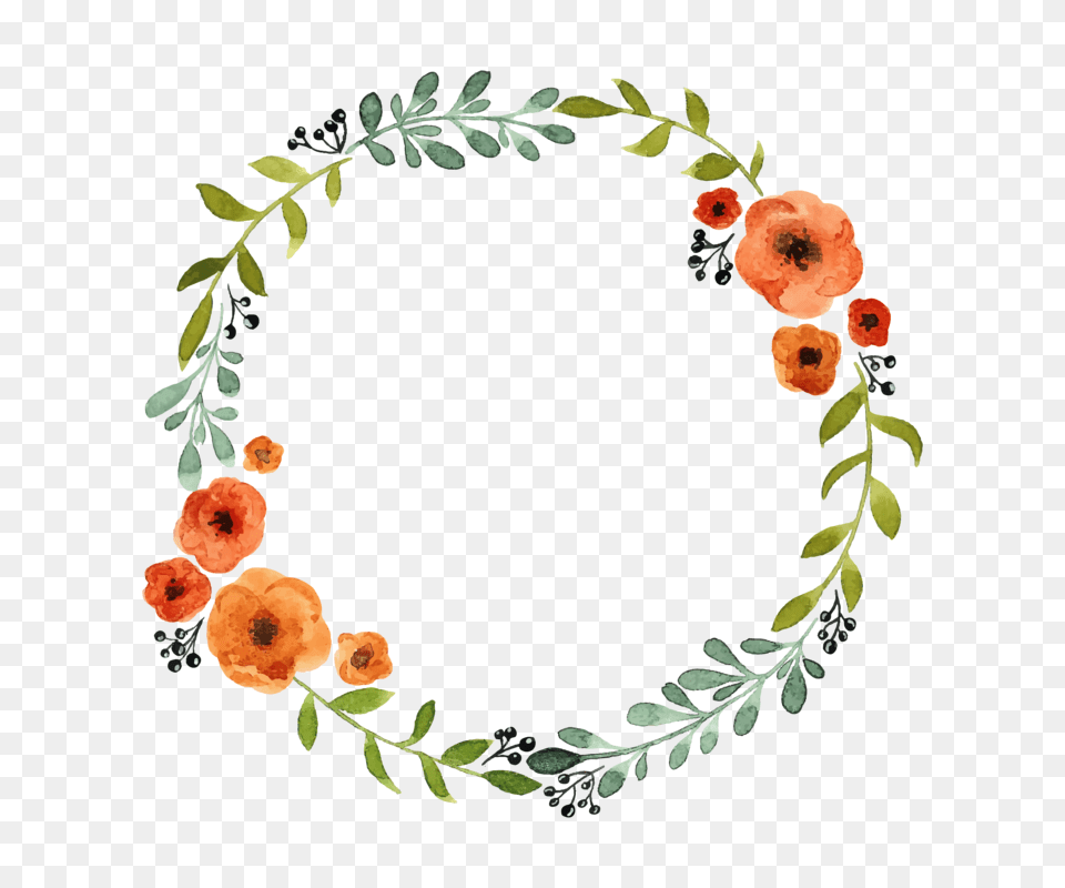 Floral Wreath Personalised Name, Plant, Art, Floral Design, Graphics Png Image