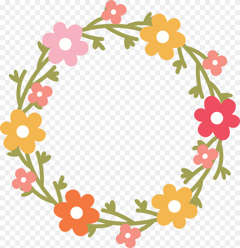 Floral Wreath Svg Cut File Floral Wreath Svg, Art, Floral Design, Graphics, Pattern Png Image