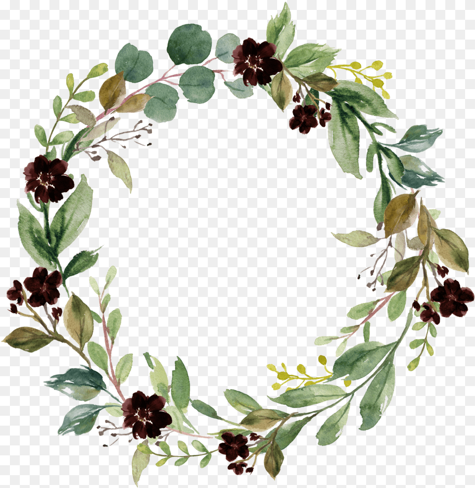 Floral Wreath Wedding Background Wreath Clipart, Plant, Art, Floral Design, Graphics Free Transparent Png