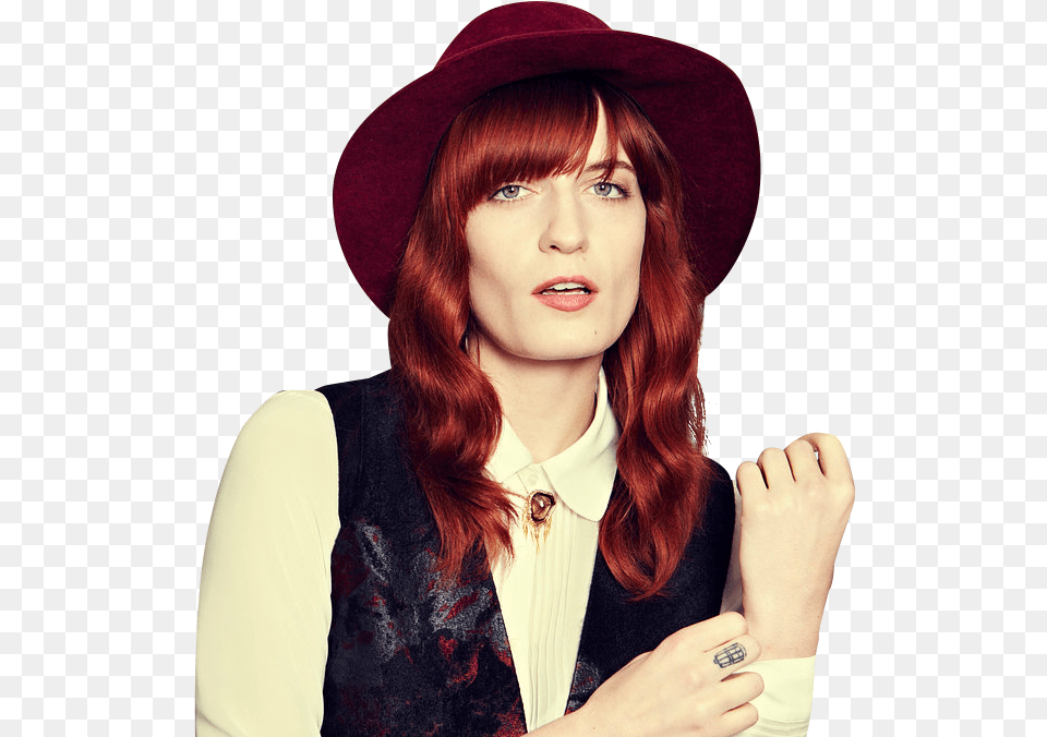 Florence Welch Florence And The Machine, Woman, Person, Hat, Female Free Png Download