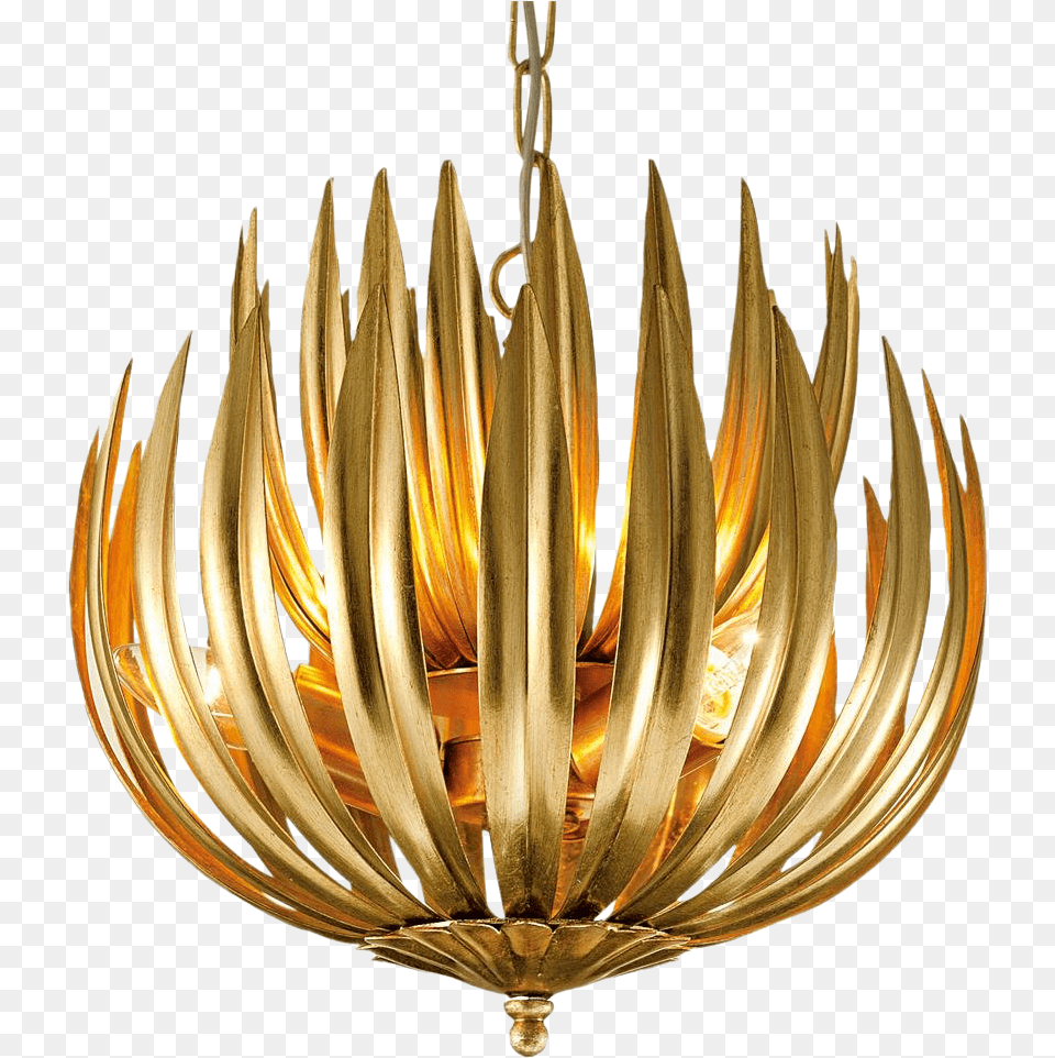 Florentine Antique Gold Leaf Artichoke Light 138 Luxury Chandelier, Lamp Png Image