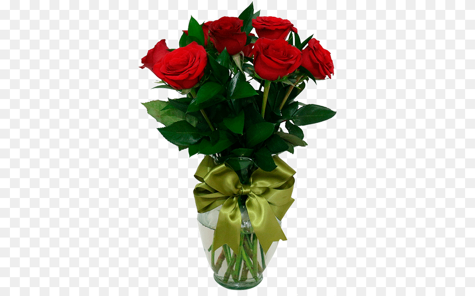 Florero Rosas Rojas Arreglos De Flores Cdmx, Flower, Flower Arrangement, Flower Bouquet, Plant Free Png