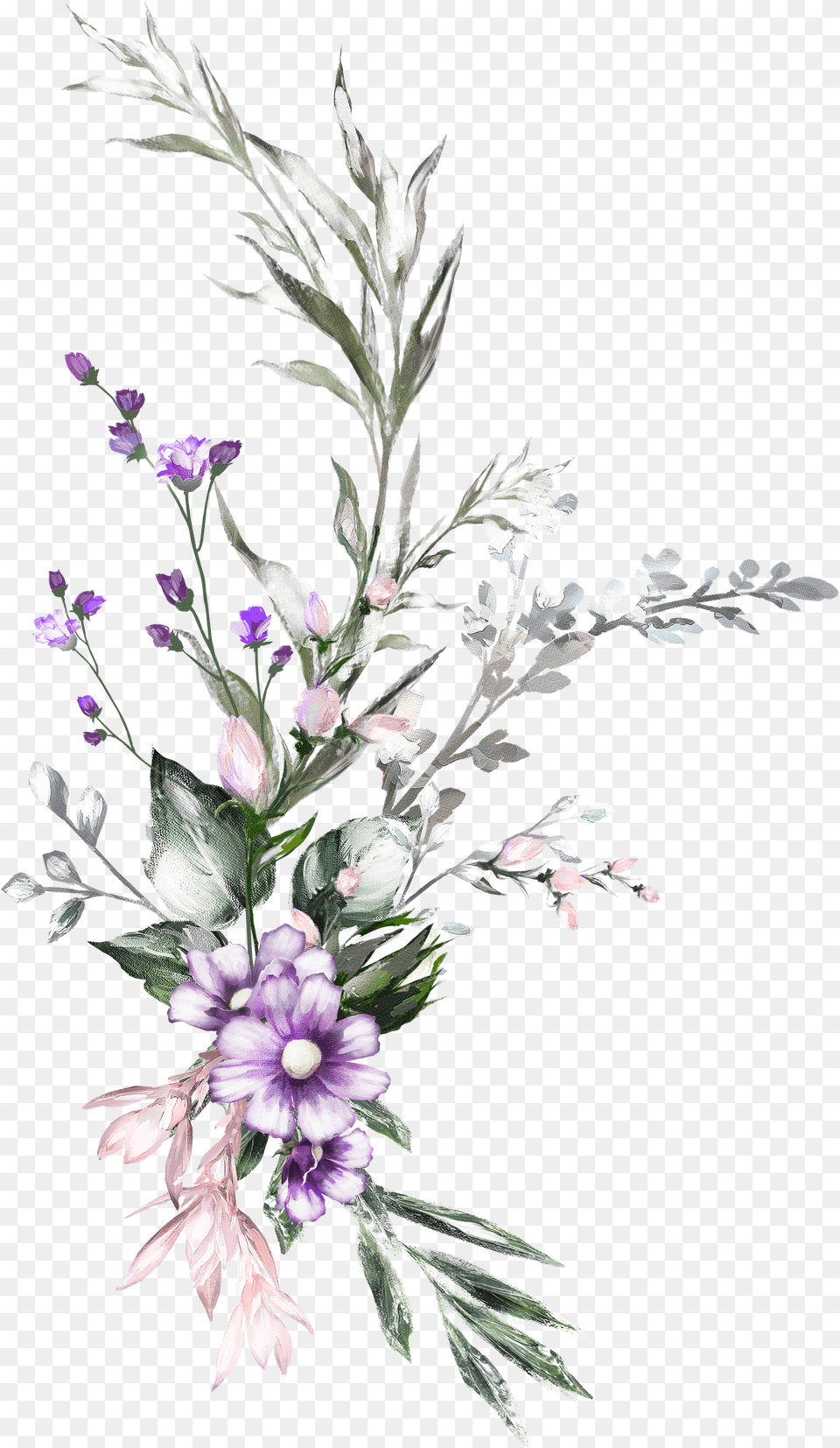 Flores Acuarela Free Png