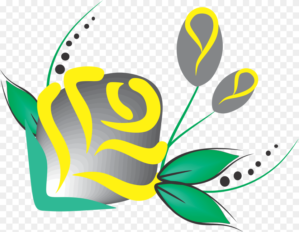 Flores Amarela Com Verde View In Flower Art, Graphics, Floral Design, Pattern, Animal Png