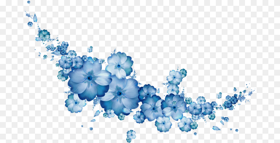 Flores Azul Aesthetic, Accessories, Graphics, Art, Pattern Free Transparent Png