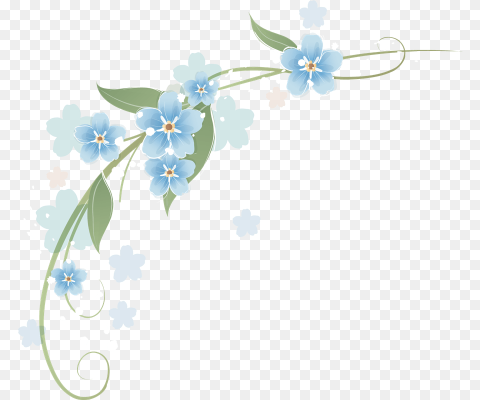 Flores Azules Flores Azules Vintage, Art, Floral Design, Graphics, Pattern Free Png