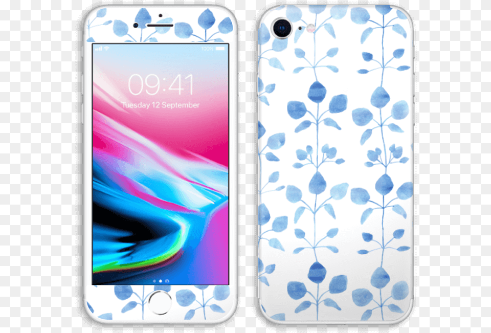 Flores Azules Iphone, Electronics, Mobile Phone, Phone Free Png Download
