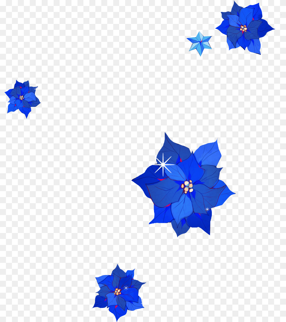 Flores Azules Render, Leaf, Plant, Flower Free Transparent Png