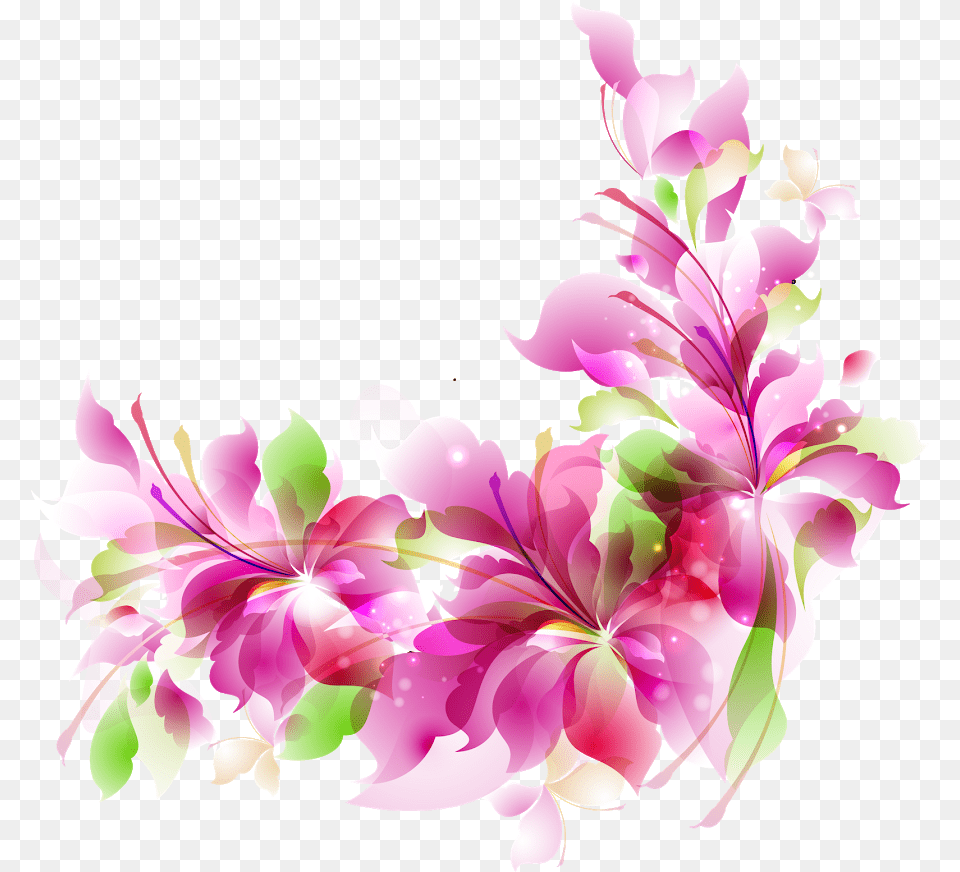 Flores Formato Flower Pink Transparent Background Vector, Plant, Art, Pattern, Floral Design Png