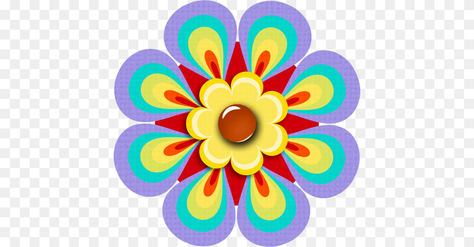 Flores Hippies Colorful Flower Clipart, Art, Floral Design, Graphics, Pattern Free Png Download