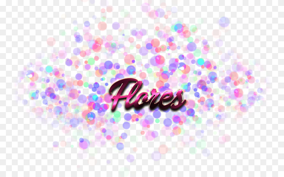 Flores Name Logo Bokeh, Paper, Art, Graphics, Confetti Free Transparent Png