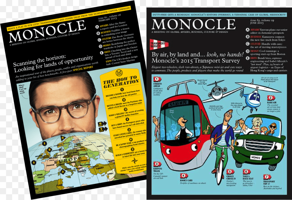 Floresemnottinghill Monacle14 Swiss Air Lines Monocle Magazine, Advertisement, Poster, Male, Adult Png
