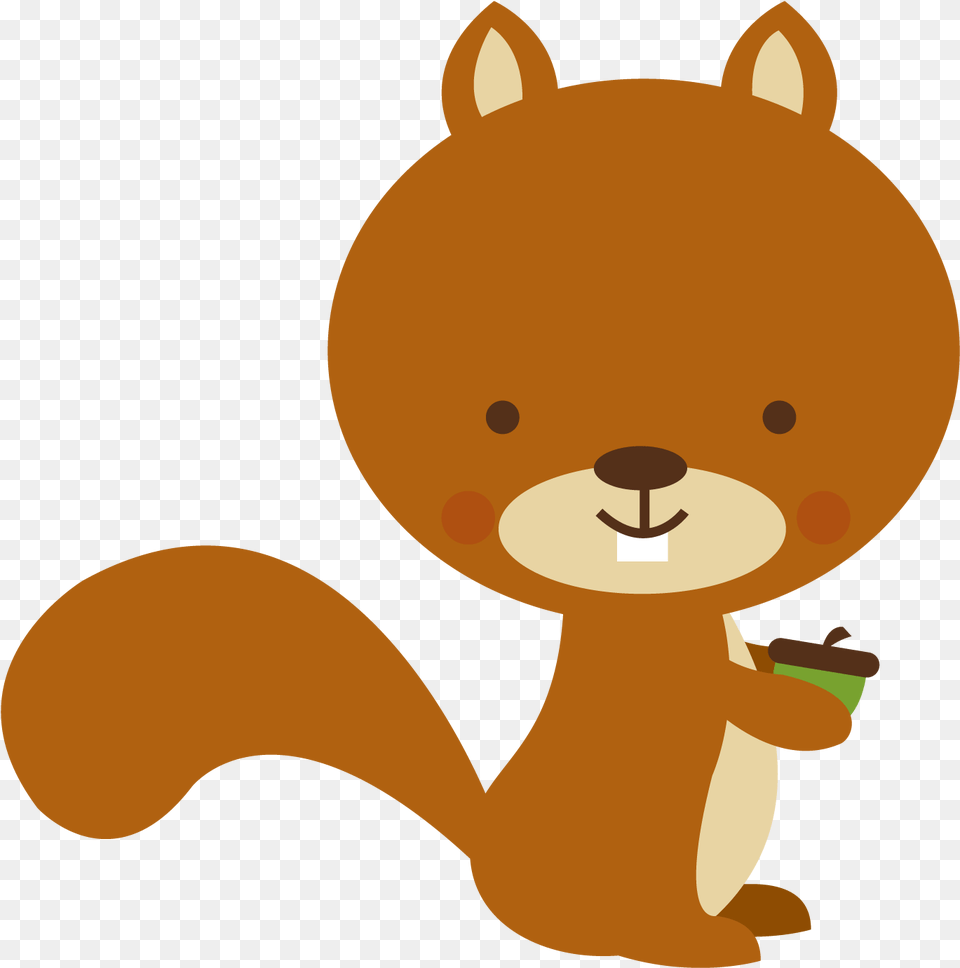 Floresta E Safari Clipart Squirrel, Animal, Bear, Mammal, Wildlife Free Png Download