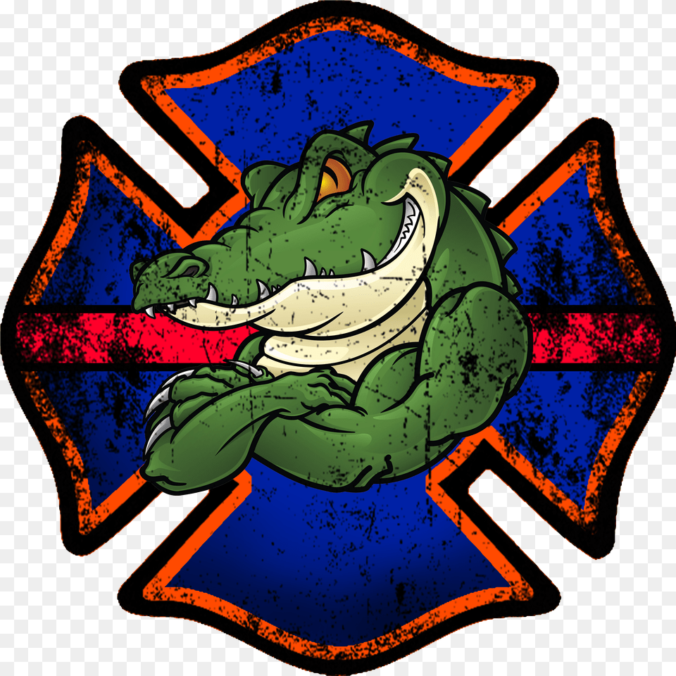 Florida Gator Firefighter Decal Shelby County Fire Department Logo Png Image