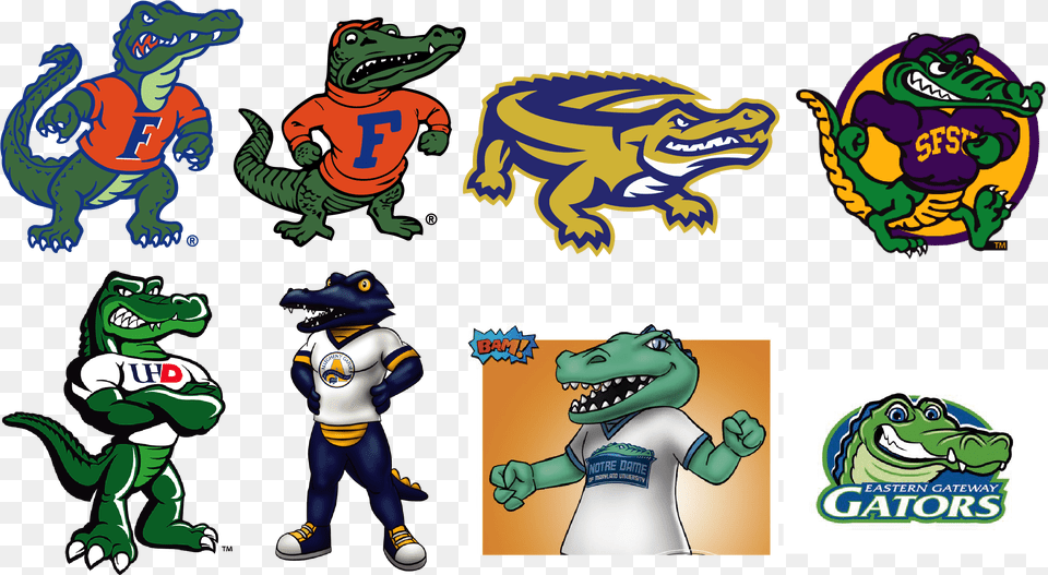Florida Gators Football Baseball Miami Florida Gators Baseball Logo, Animal, Dinosaur, Reptile, Person Free Png Download