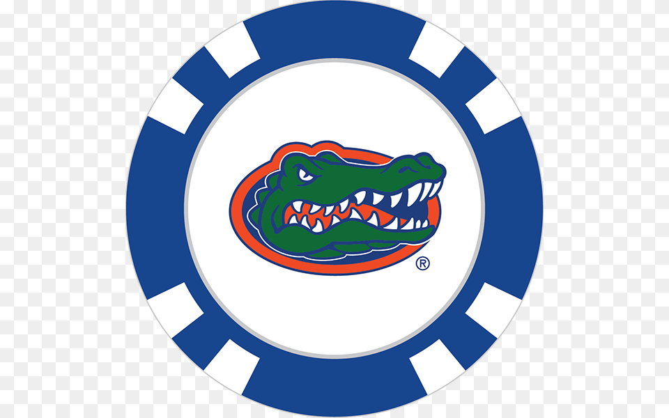 Florida Gators Poker Chip Ball Marker, Disk, Animal, Reptile Png Image