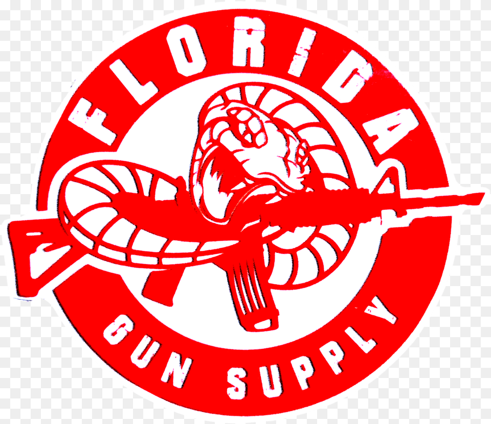 Florida Gun Supply Decals Bad Ass Logo Decal For Your Ar, Emblem, Symbol Png Image