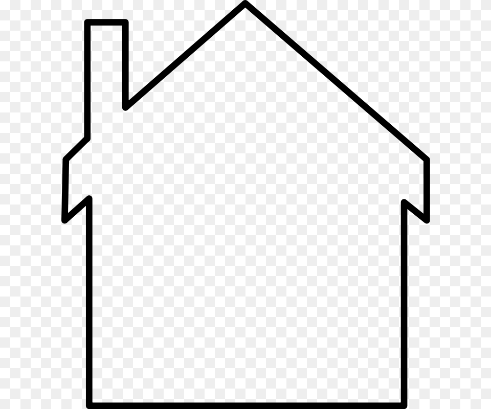 Florida House Outline Clipart, Gray Free Png Download