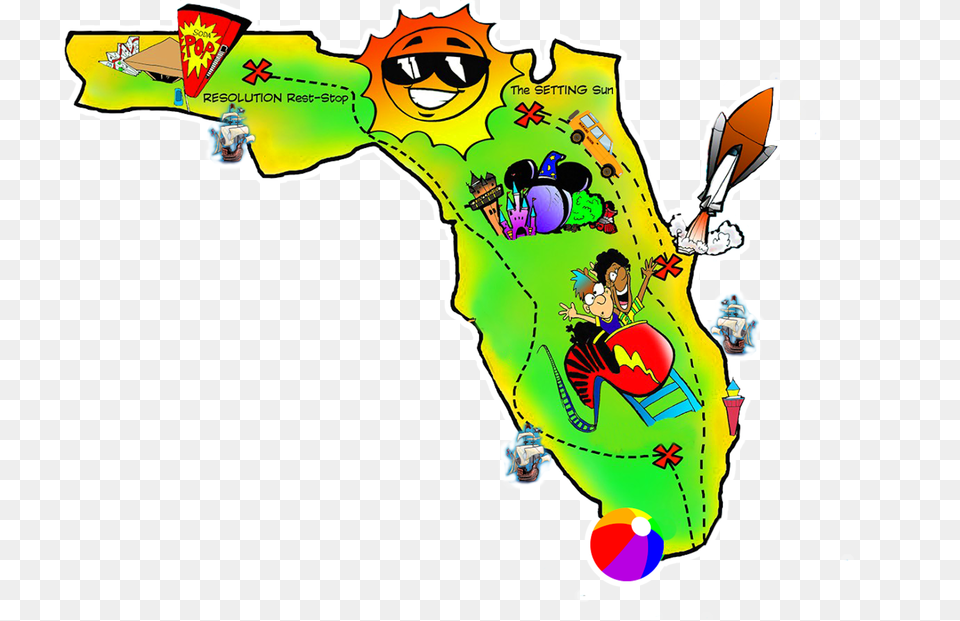 Florida Map Clipart, Person, Face, Head Png