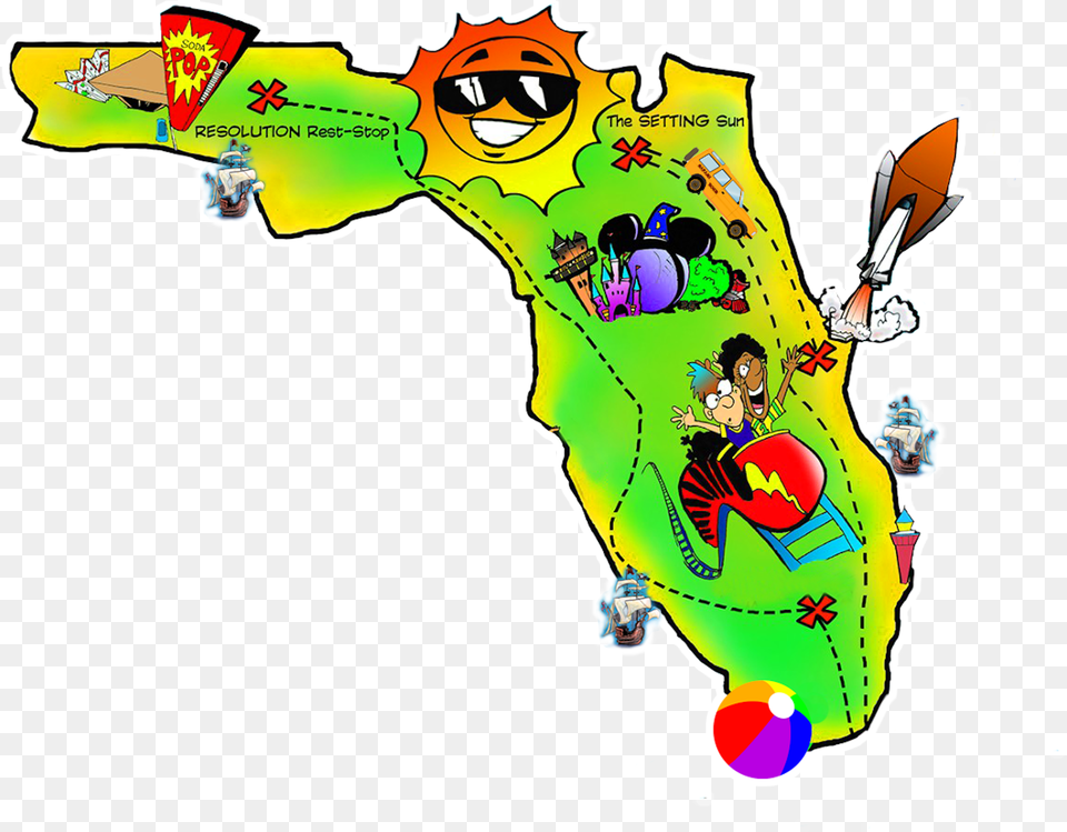 Florida Map Clipart By Preptoon Florida Clipart, Baby, Person, Face, Head Free Png Download