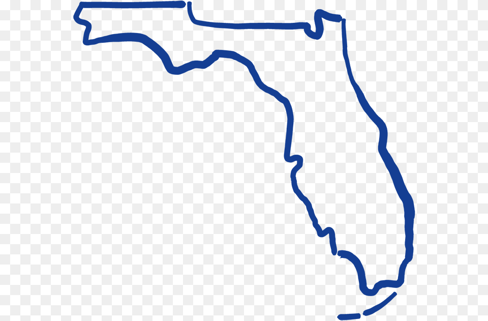 Florida Map Outline Clipart Florida State Vector, Nature, Outdoors, Land, Water Free Png Download