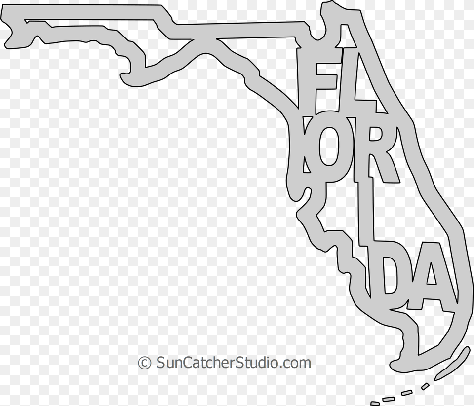 Florida Map Shape Text Outline Scalable Vector Graphic Pattern, Stencil, Outdoors, Arch, Architecture Png Image