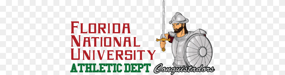 Florida National University Athletic Department Logo Florida National University Mascot, Sword, Weapon, Machine, Wheel Png
