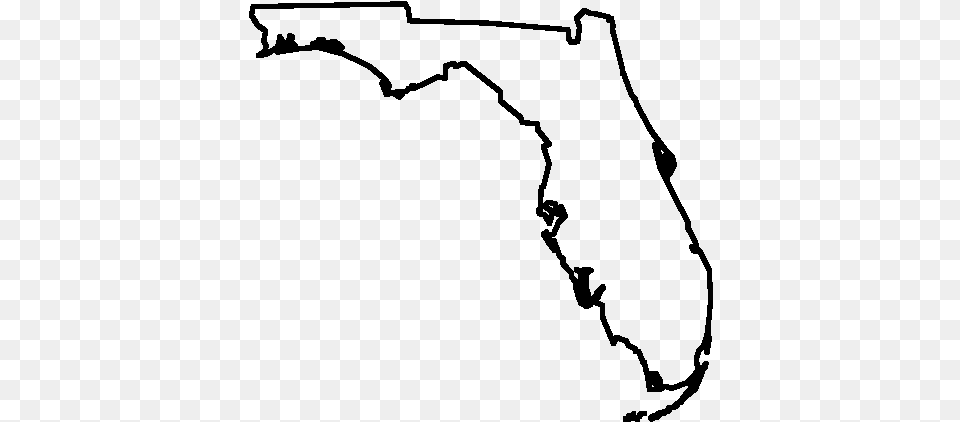 Florida Outline Svg Freeuse Download State Of Florida, Gray Png