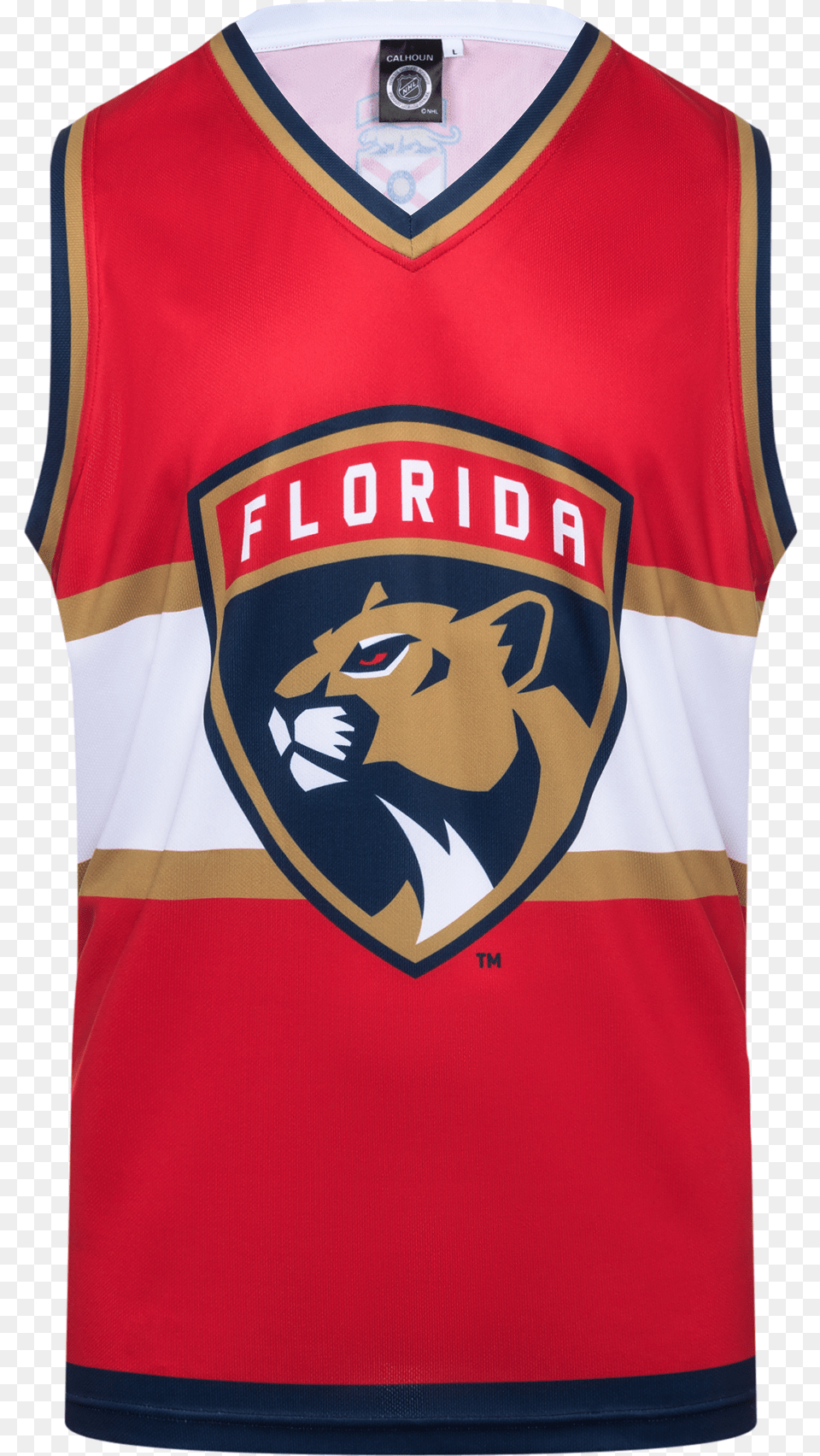 Florida Panthers Hockey Tankclass Sports Jersey, Clothing, Shirt, Person, Face Free Png