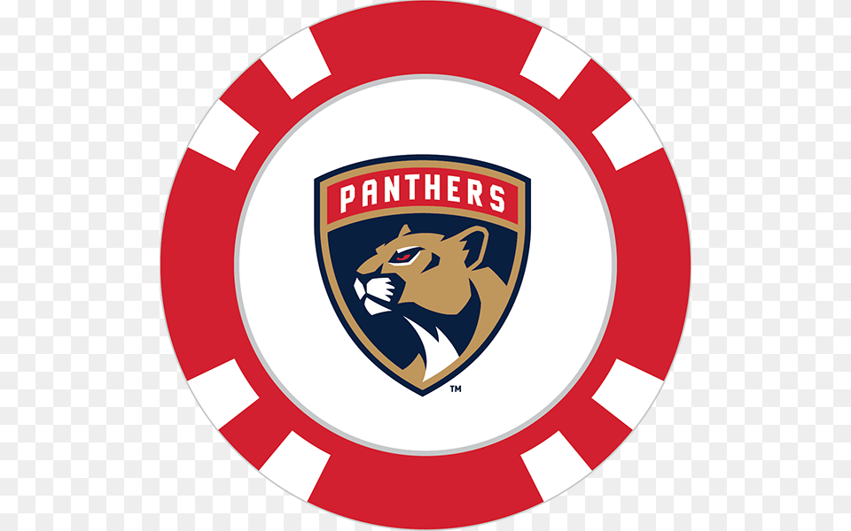 Florida Panthers Poker Chip Ball Marker Dallas Stars Poker Chip, Food, Ketchup, Logo, Emblem Png Image