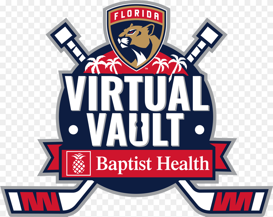 Florida Panthers Virtual Vault Clip Art, Logo, Emblem, Symbol, Badge Png Image