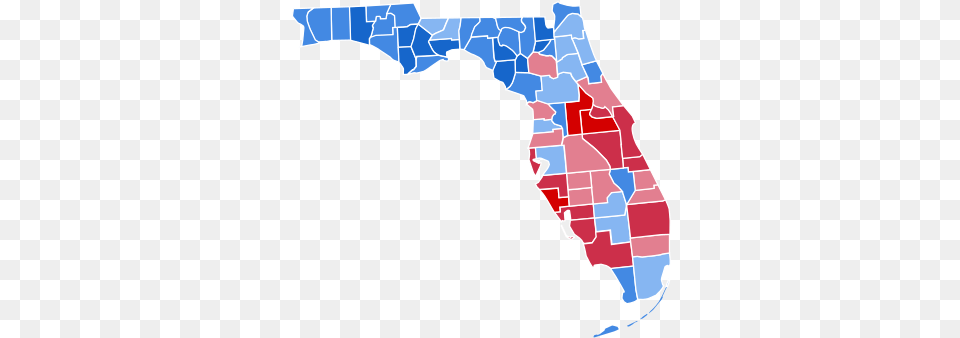 Florida Presidential Election Results Florida Gubernatorial Election 2018, Chart, Plot, Map, Atlas Png Image