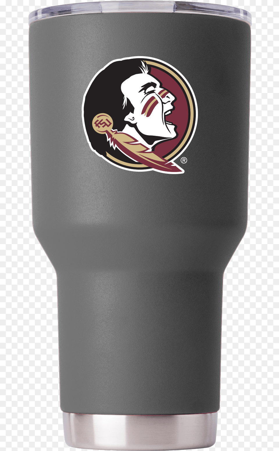 Florida State 30 Oz Gray Tumbler, Steel, Lamp, Person, Electrical Device Free Png Download
