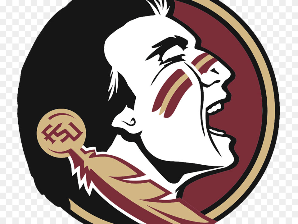 Florida State Seminoles Clip Art, Person, Cutlery, Logo, Face Free Png Download