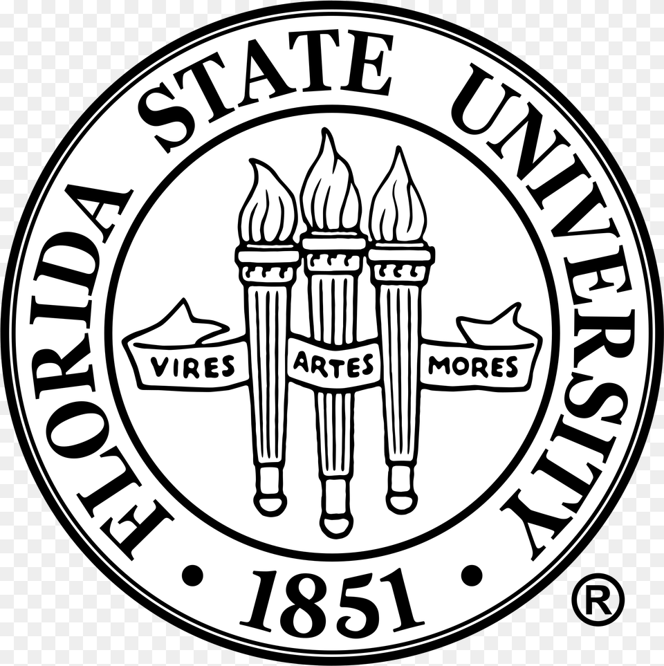 Florida State University Emblem, Light, Logo, Symbol, Person Png Image