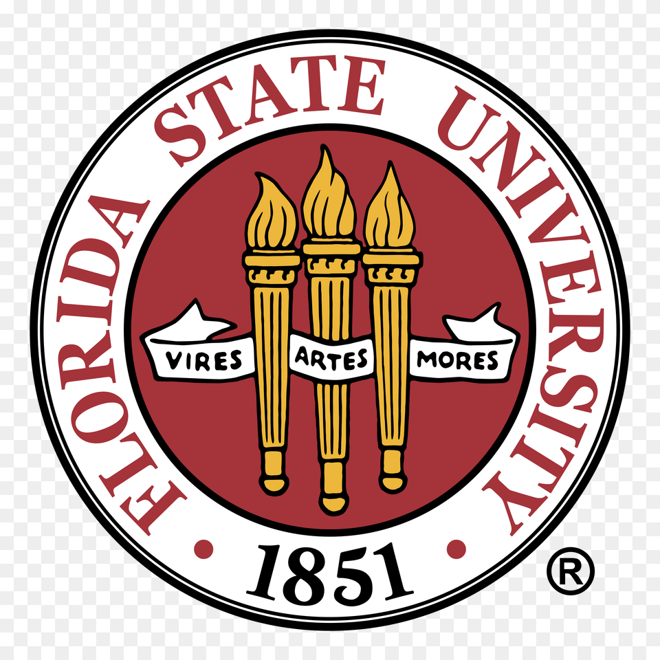 Florida State University Logo Vector, Emblem, Symbol, Light Free Transparent Png