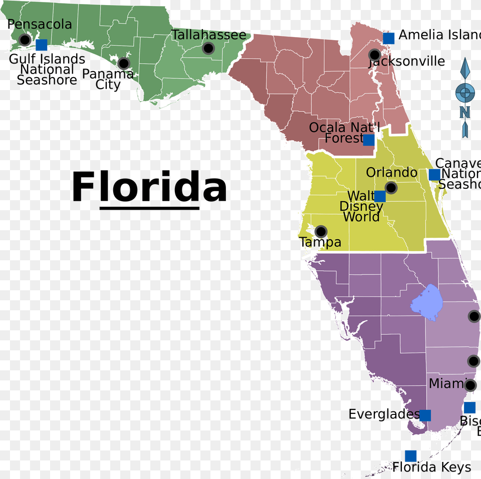 Florida Wikipedia Florida Panhandle, Chart, Plot, Atlas, Diagram Free Png Download