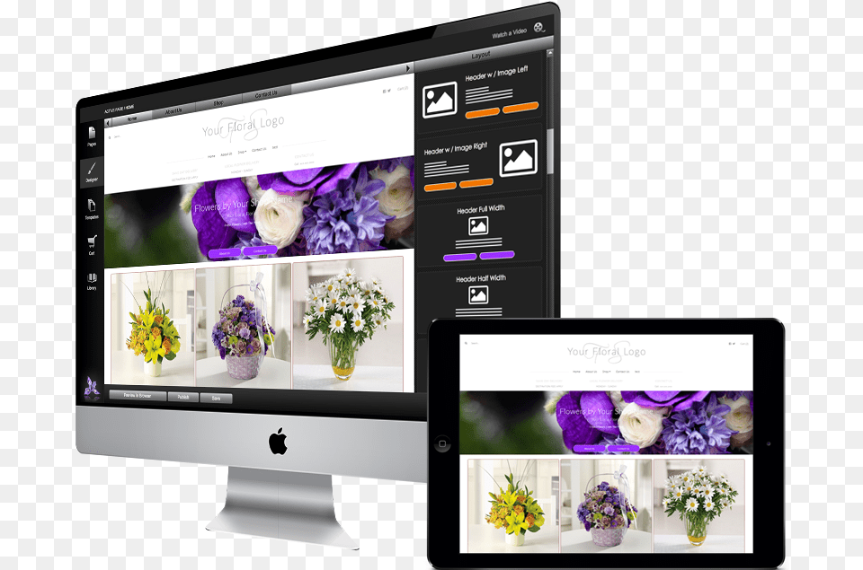 Florist Websites Led Backlit Lcd Display, Flower Arrangement, Purple, Plant, Flower Free Transparent Png