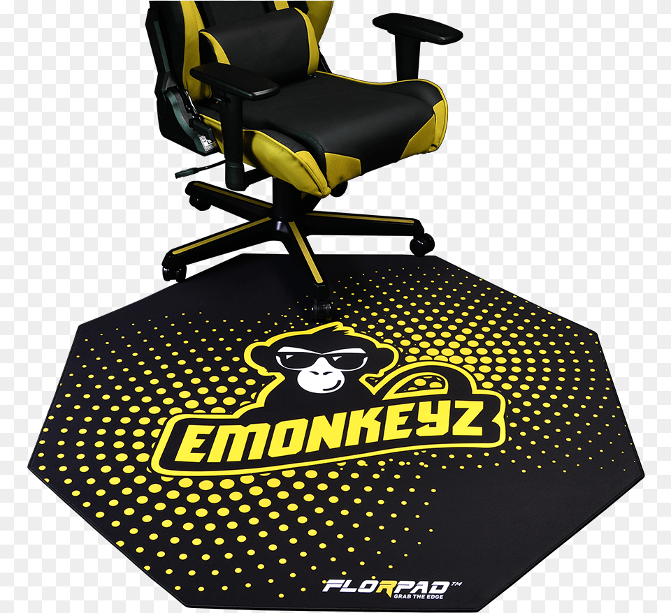 Florpad Gaming Office Chair Mat Protects All Floors Tapete Para Cadeira Gamer, Furniture, Home Decor, Cushion Png Image