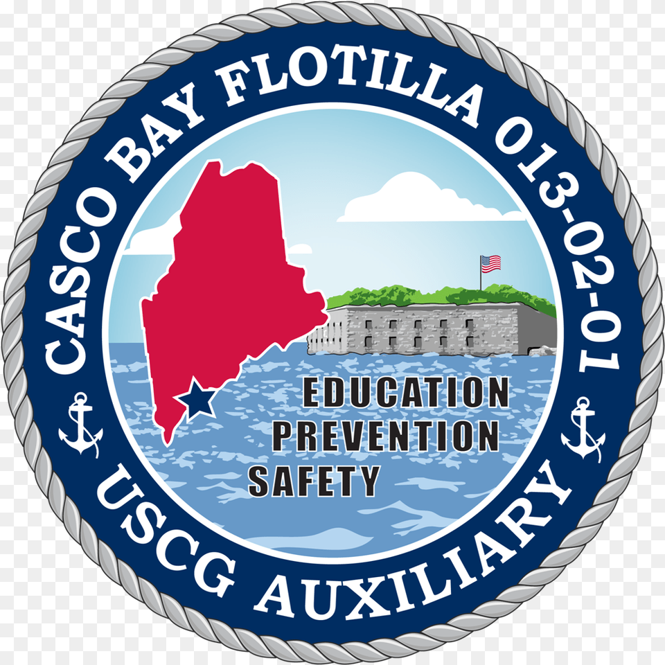 Flotilla Emblem U United States Coast Guard Auxiliary, Badge, Logo, Symbol Png