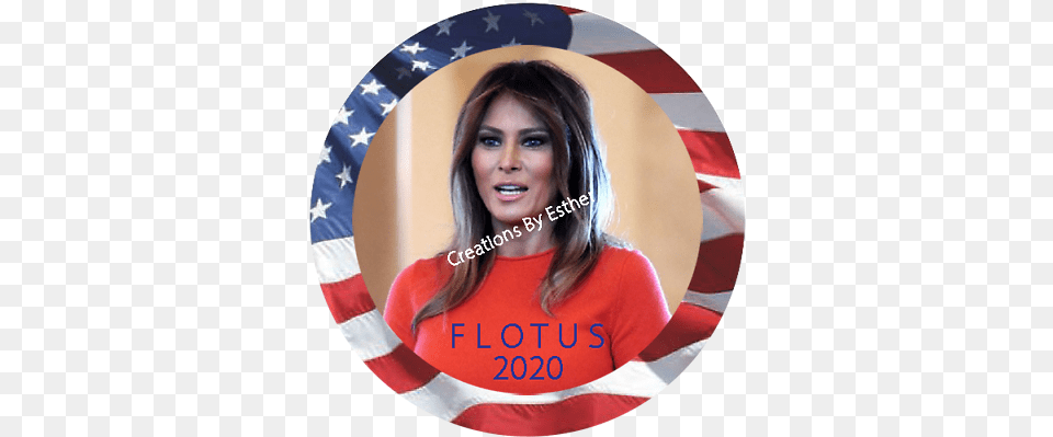 Flotus Melania Trump 2020 Pocket Mirror Ebay American Flag, American Flag, Photography, Adult, Portrait Png