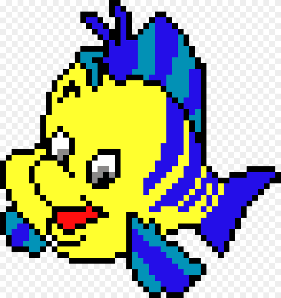 Flounder Grid Hard Pixel Art Png Image